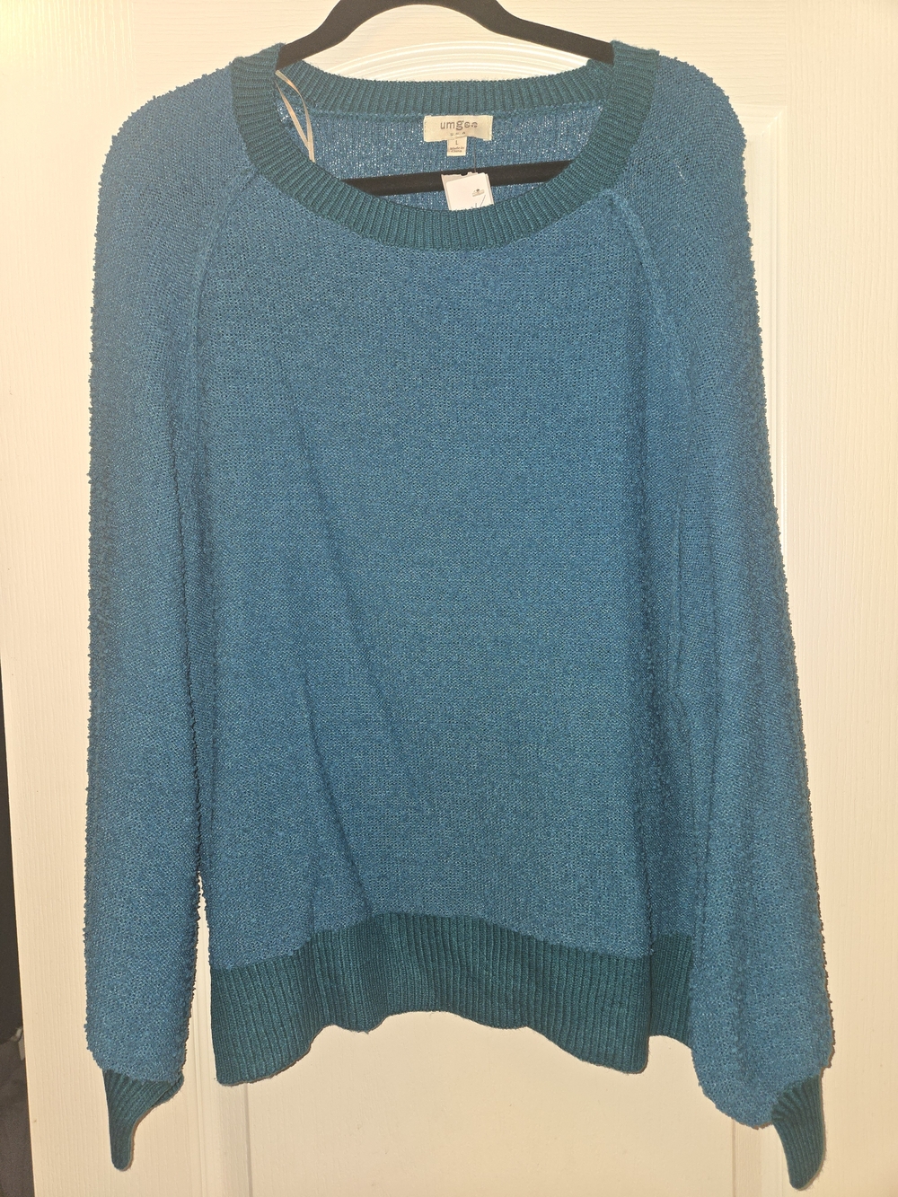 Umgee Teal  Scoopneck Sweater